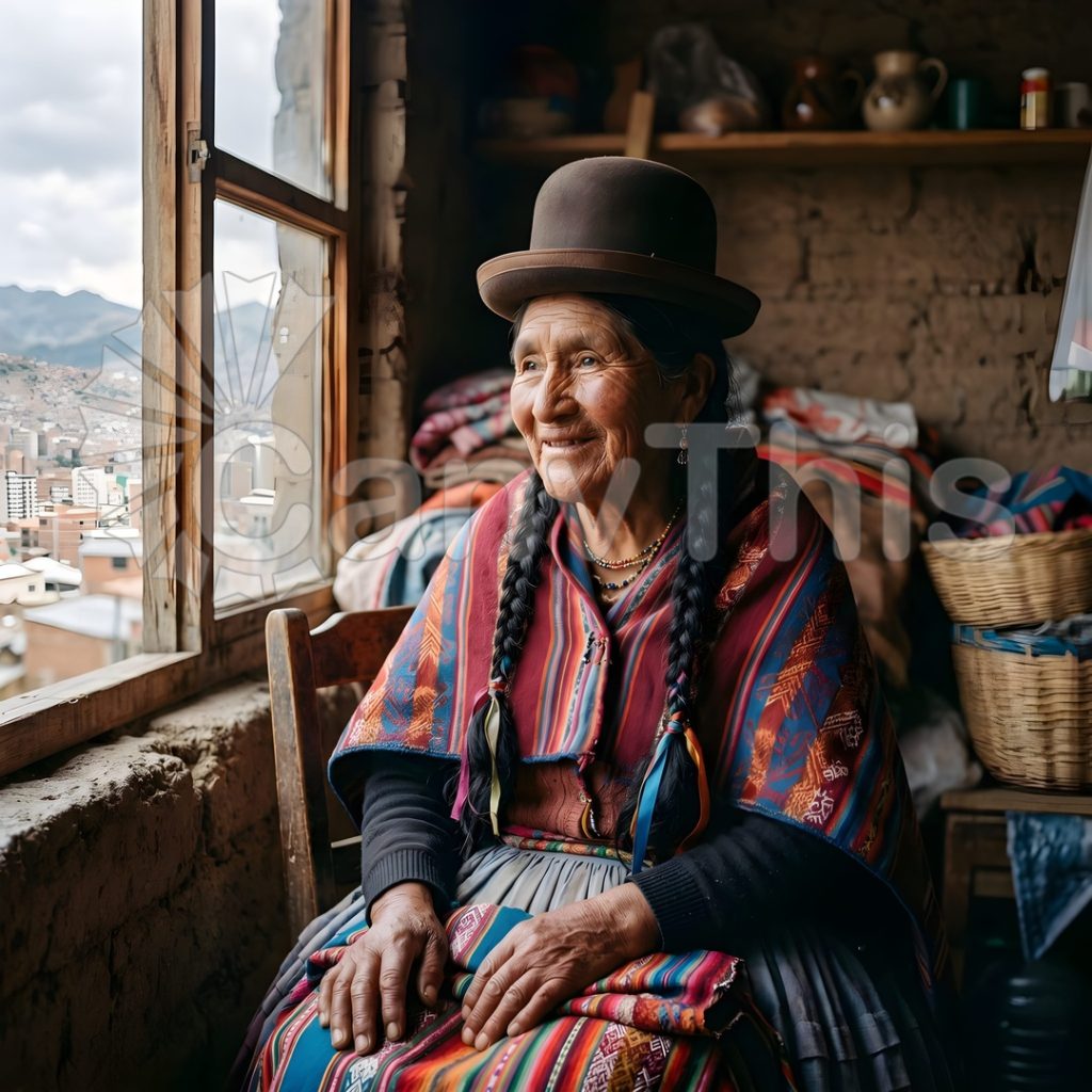 
									Andean Cholita — La Paz Market Bowl