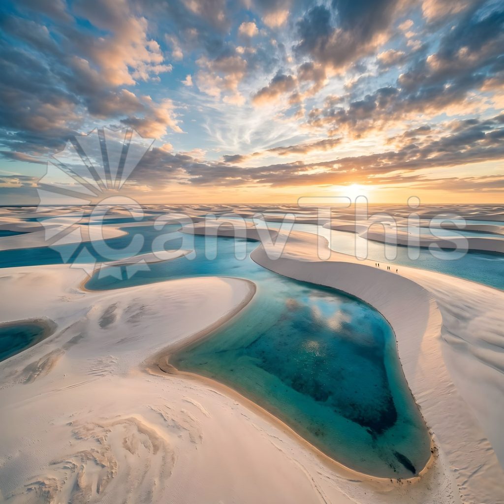 
									Lençóis Maranhenses — Rain Season Lagoon Field