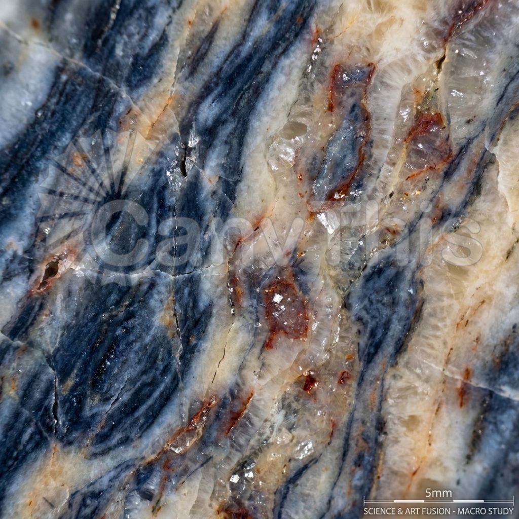 
									Marble Surface — Calcite Vein Network at 2:1