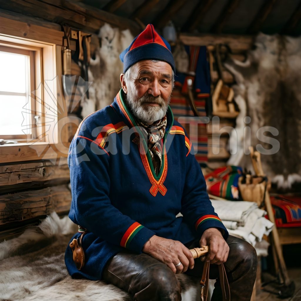 
									Sámi Reindeer Herder — Jokkmokk Winter Market