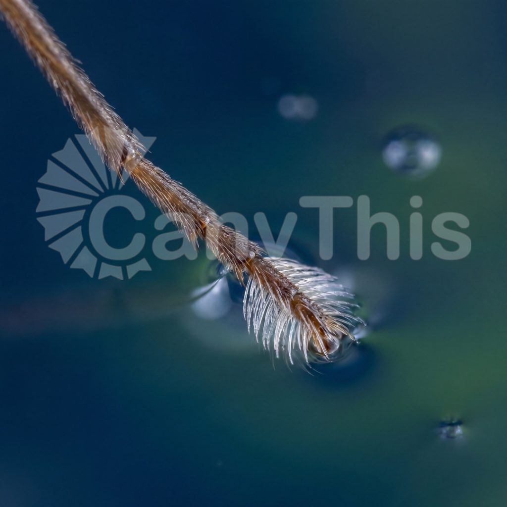
									Water Strider Foot — Surface Tension Dimple at 5:1