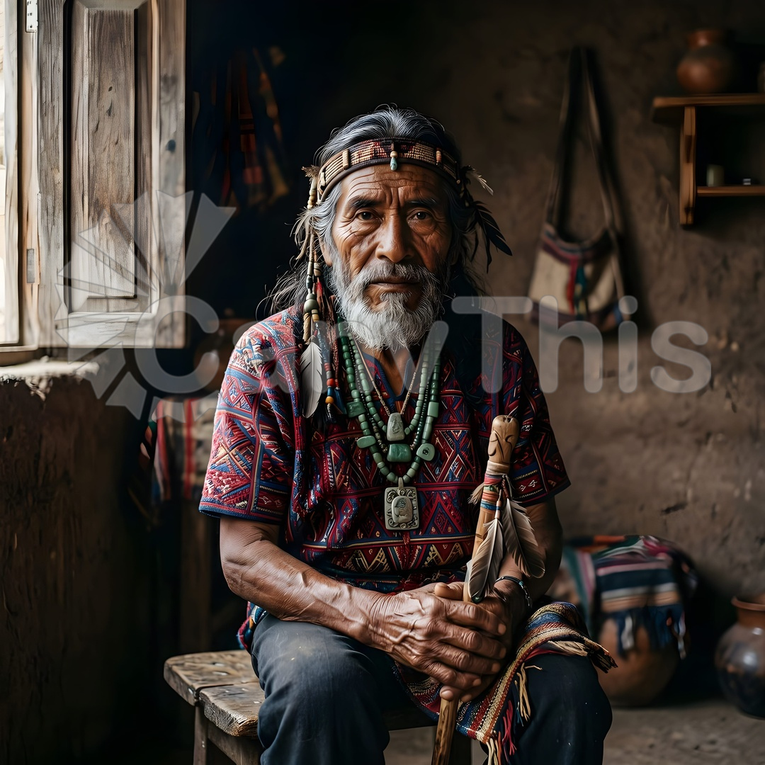 81. Mayan Shaman — Chiapas Ceremony Portrait_watermarked