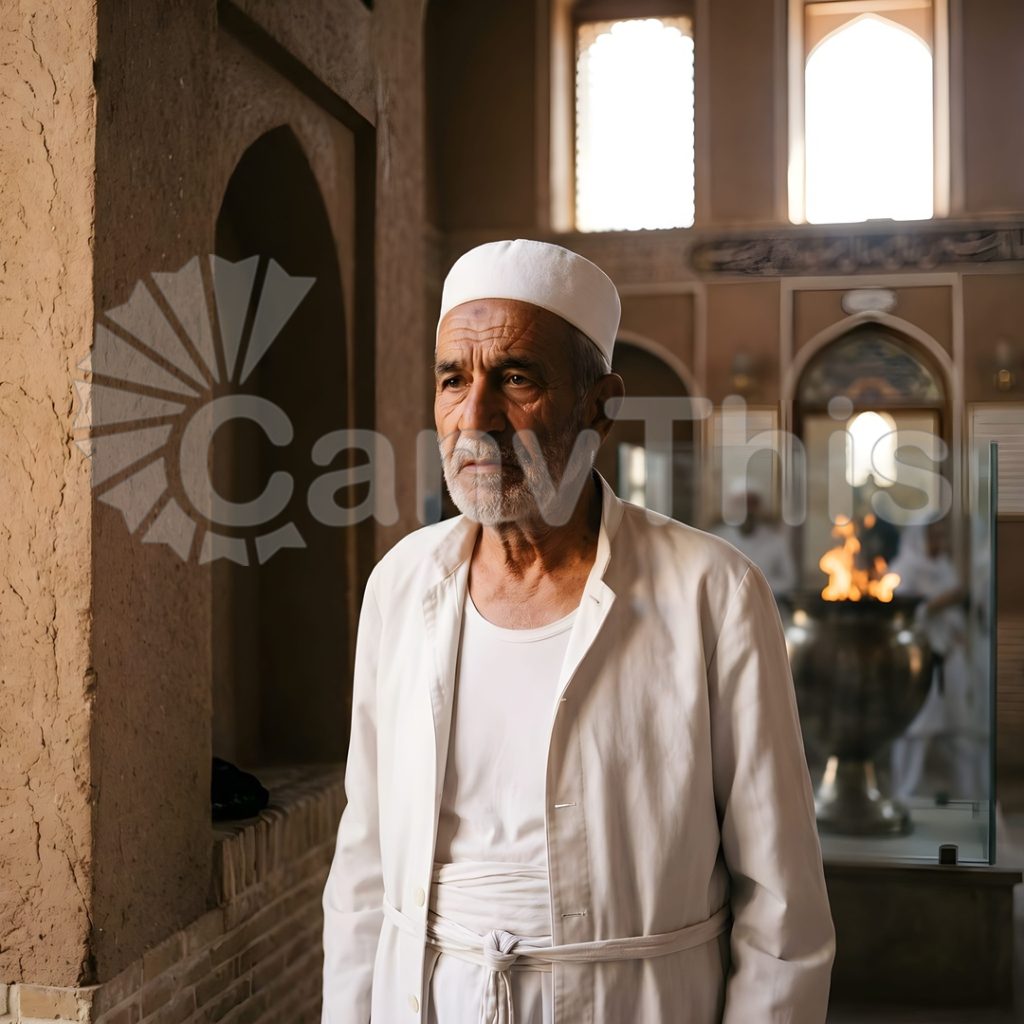 
									Yazd Fire Temple — Zoroastrian Elder