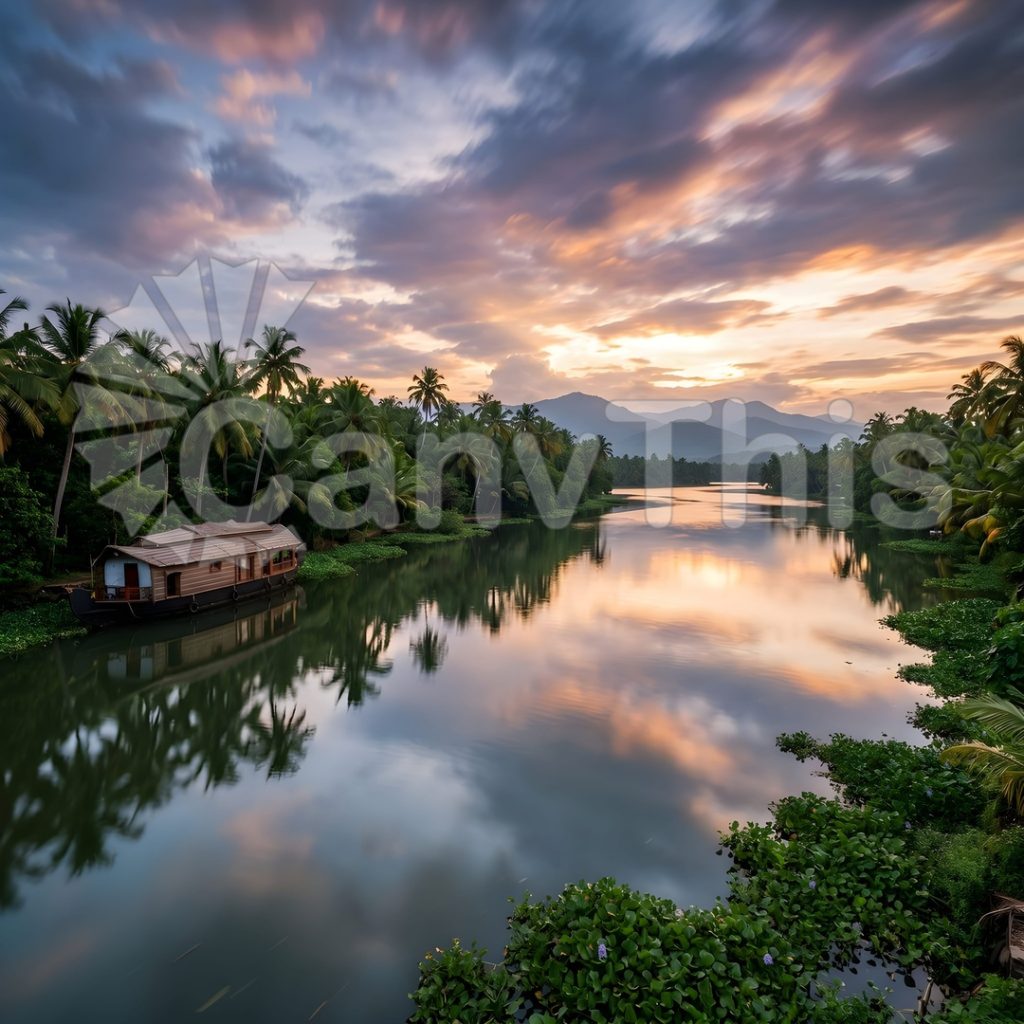 
									Kerala Backwaters — Monsoon Season Aerial