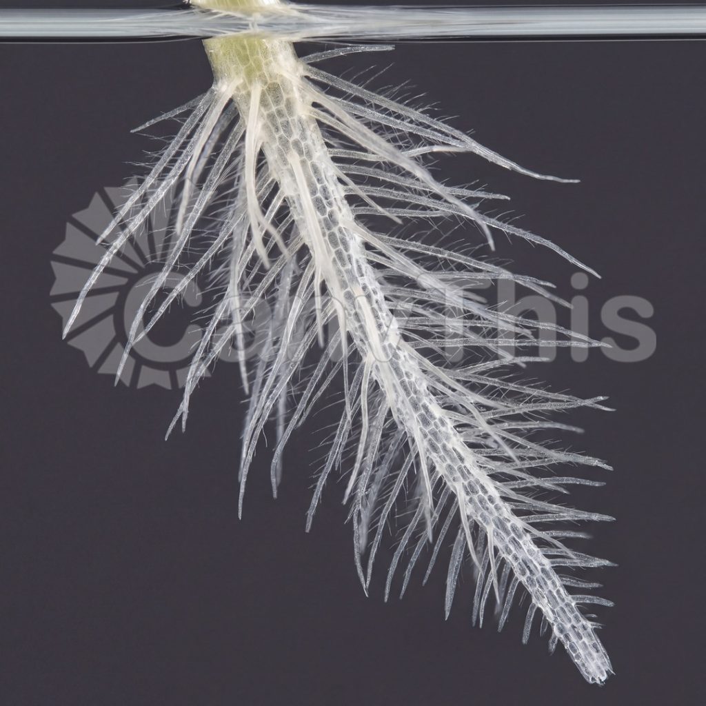 
									Water Hyacinth Root — Fractal Root Hair Architecture