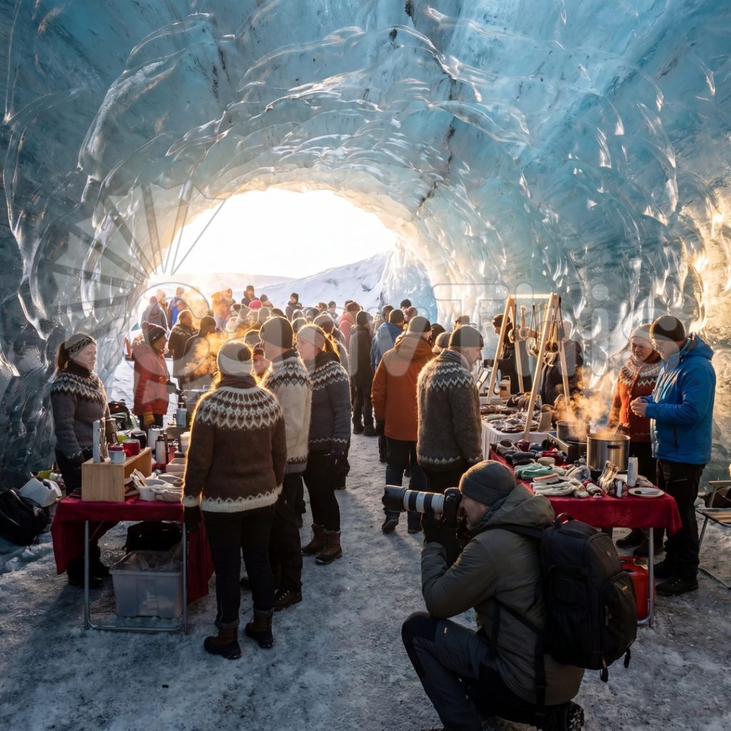 
									Iceland Vatnajökull Ice Cave — Blue Crystal Light