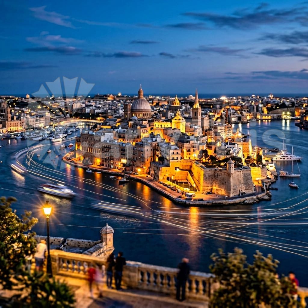 
									Valletta Malta — Limestone City Aerial