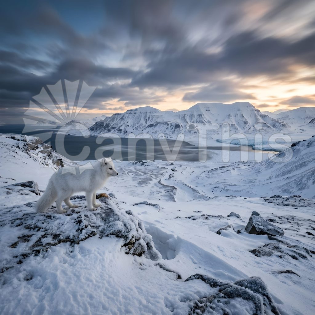 
									Svalbard Arctic Fox — Summer Tundra Hunt