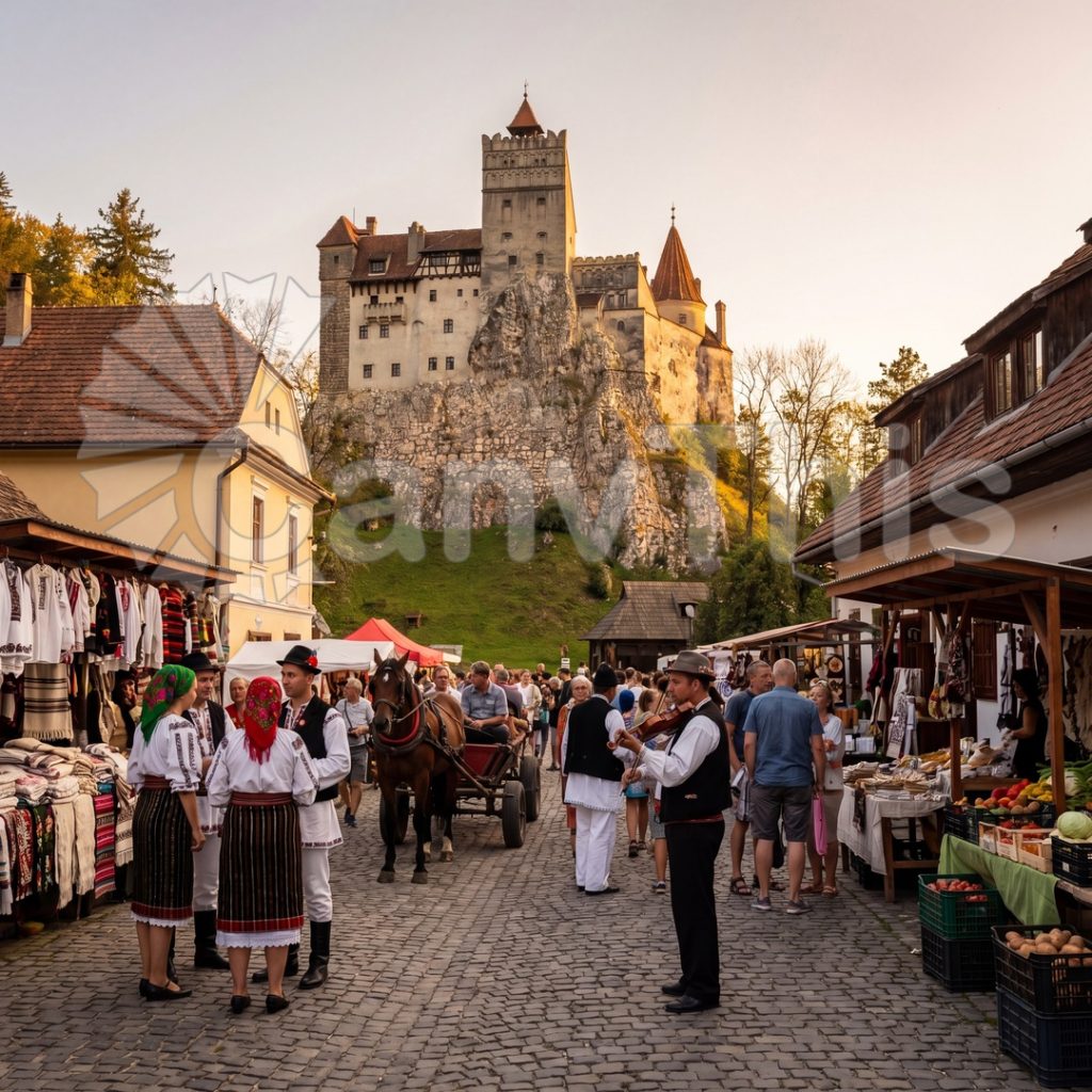 
									Transylvania Bran Castle — Midwinter Snowfall