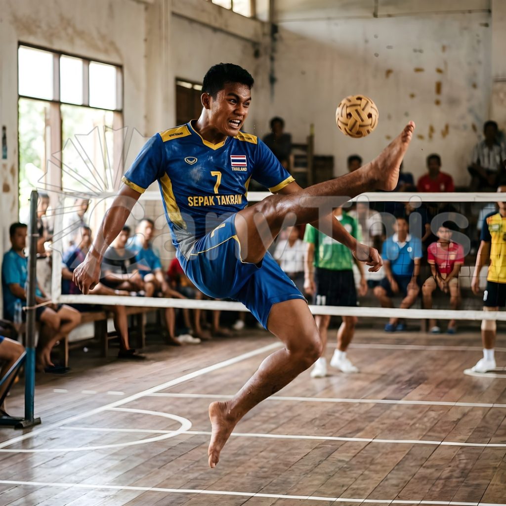 
									Sepak Takraw — Philippine Bicycle Kick Portrait