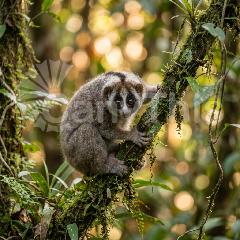 
									Slow Loris — Sumatra Night Primate Portrait