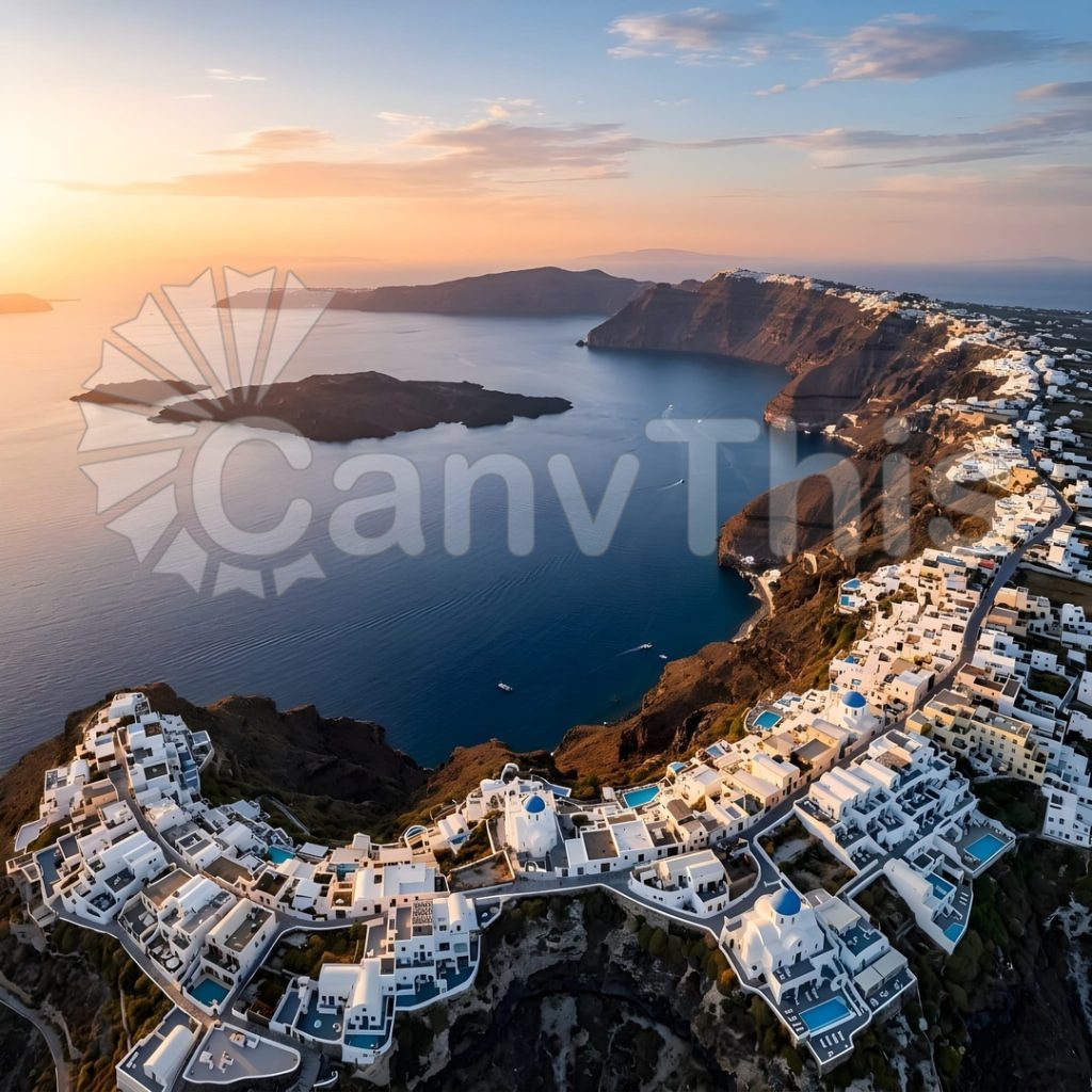 
									Greece Santorini Caldera — Submerged Crater Overhead