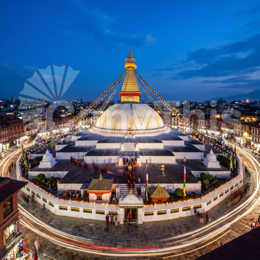 
									Kathmandu Boudhanath — Dawn Stupa Circumambulation