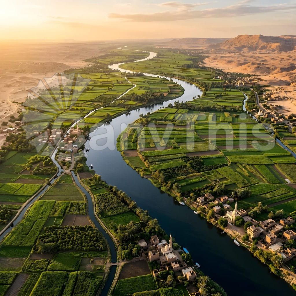 
									Egypt Nile Flood Plain — Agricultural Land Mosaic