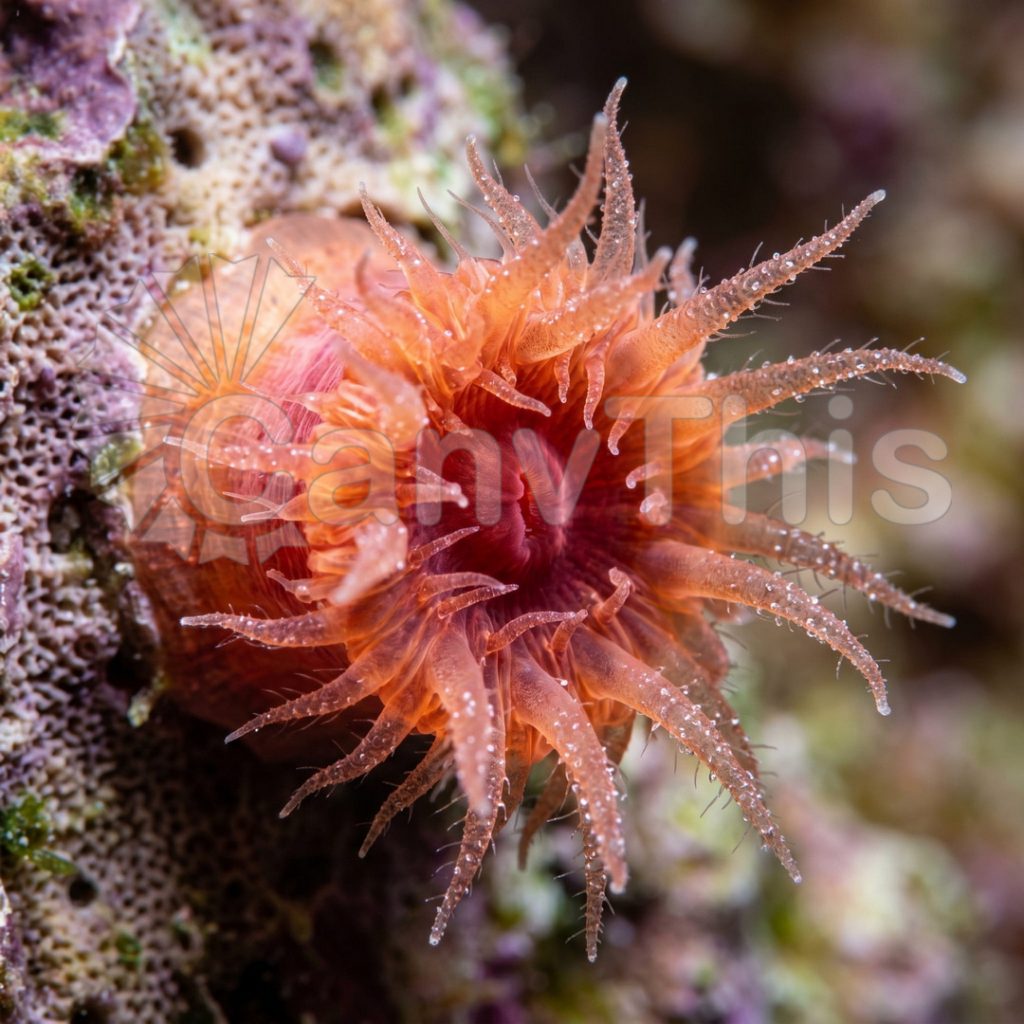 
									Coral Polyp Extension — Tentacle Array at 5:1 Macro