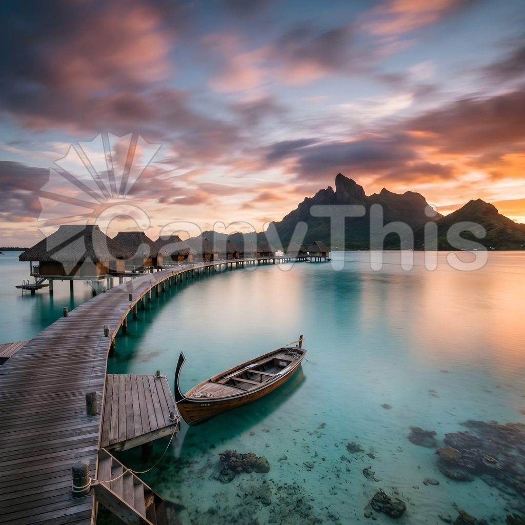 
									Maldives Bora Bora Lagoon — Aerial Gradient