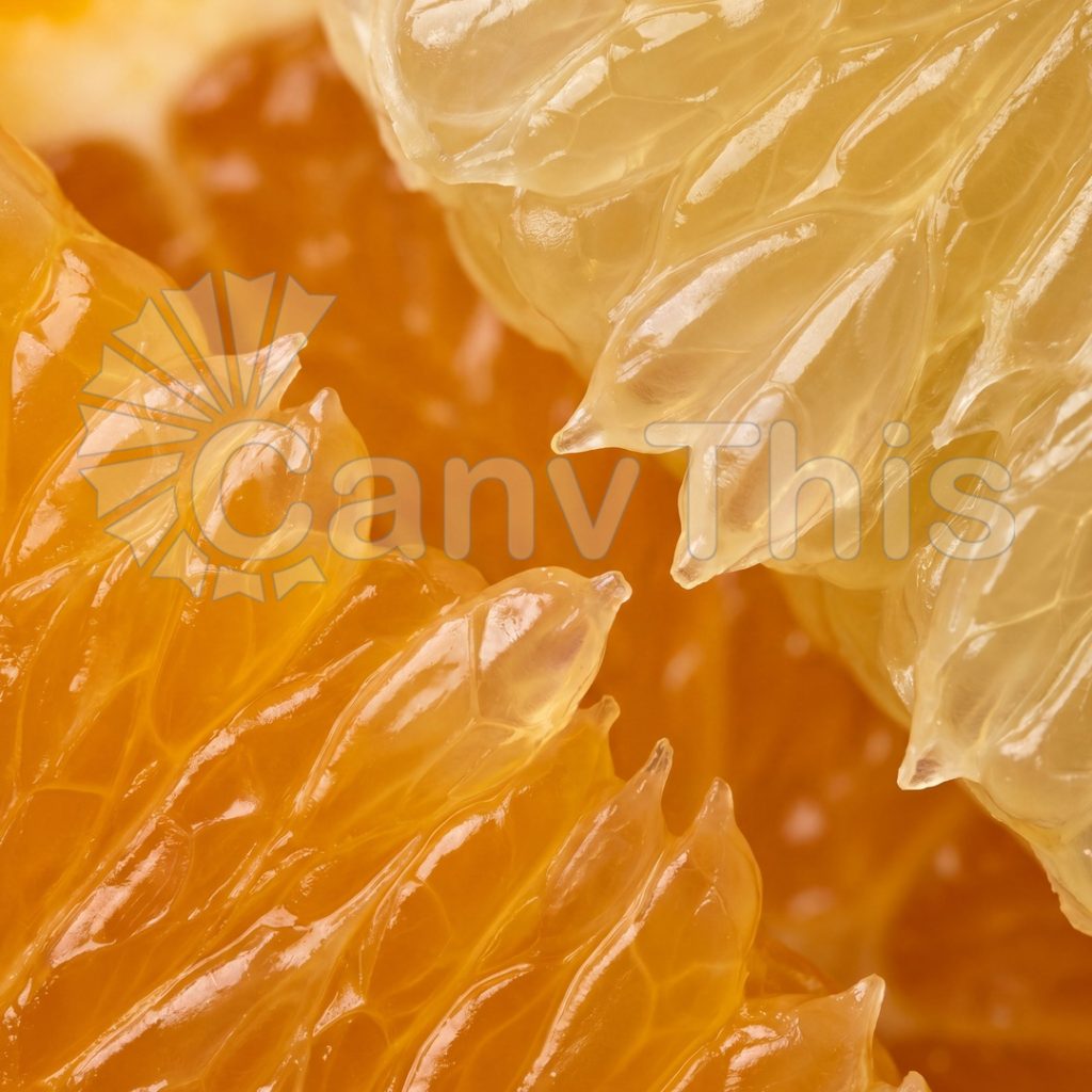 
									Citrus Vesicle — Juice Sac Cross-Section at 3:1 Macro