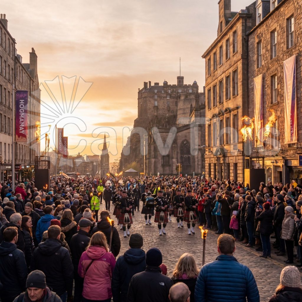 
									Edinburgh Hogmanay — Fireworks from Calton Hill