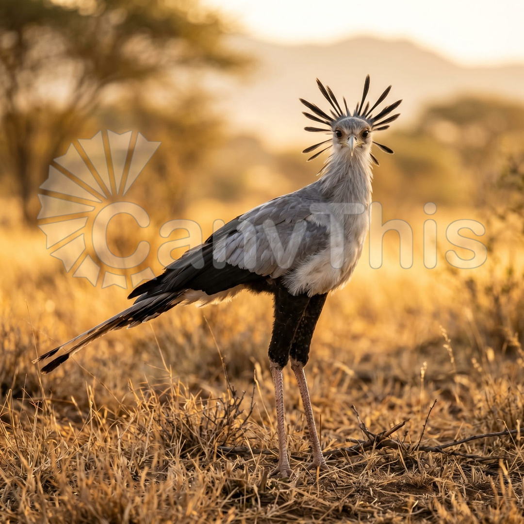 99_Secretary Bird — Kalahari Snake Strike_watermarked